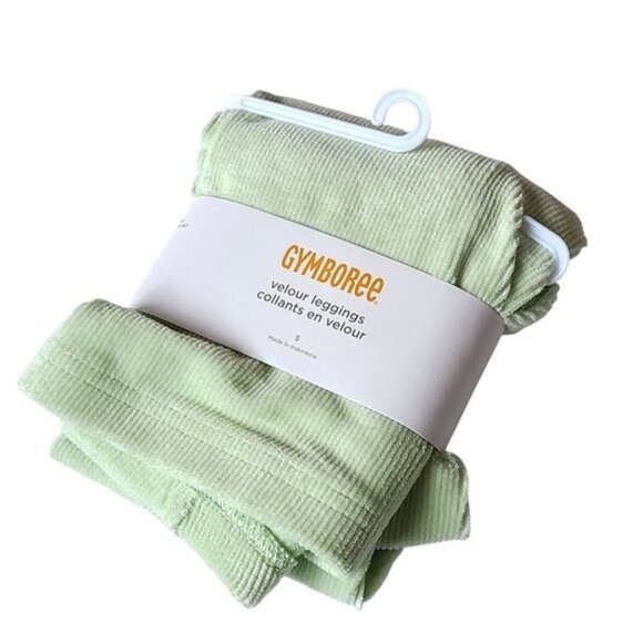 Gymboree Other - Gymboree Velour Legging Ribbed Green size 5 Years NWT